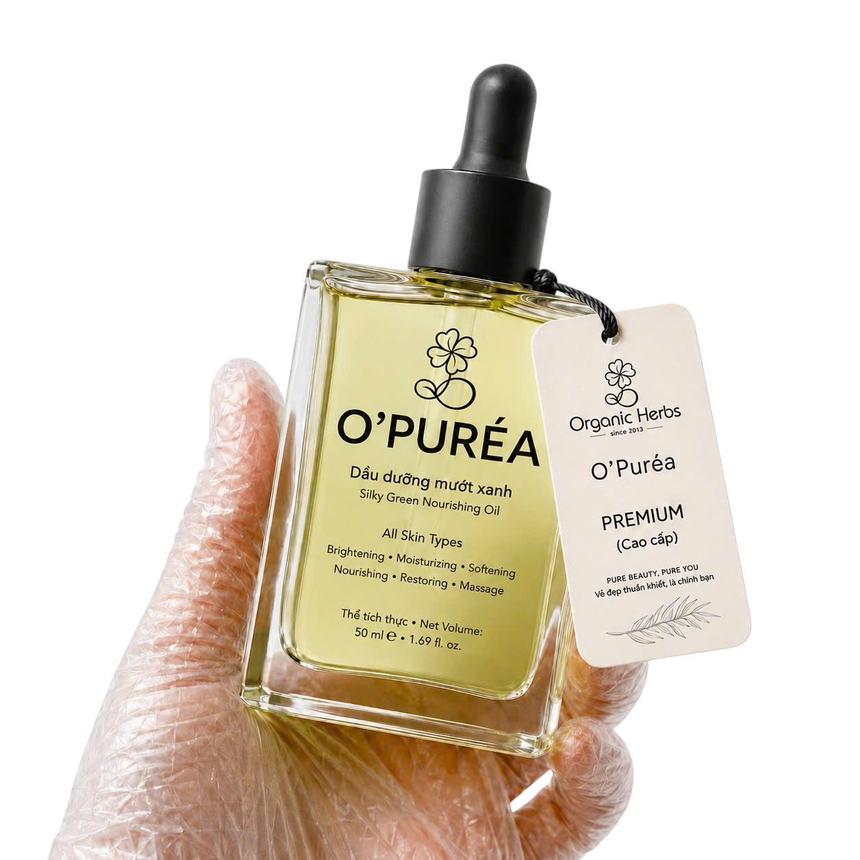 Organic Herbs Dầu Dưỡng Mượt Xanh | Green Silky Nourishing Oil